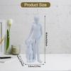 Man with Dog Statue Ornament 2.1x1.5x6.5inch Multipurpose Cute Lightweight for Pet Owners Heartfelt