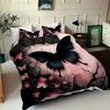Retro Black Butterfly 3D Printed Quilt cover set Retro Elegant Style Bedding Cover Luxury Home Textiles Duvet Cover Pillowcases