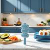 Blue Onigiri Maker Shake Lunch Mold Shaker Kitchen Tool Home DIY Production Kit Sushi Plate 2 Pieces