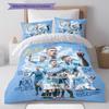 Rare MCFC Collects Bedding Quilt Set Quilt Cover Pillowcase Home Decoration Birthday Gift (1 * duvet cover + 2 * pillowcase, without core)