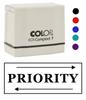 Printtoo Priority Self Inking Rubber Stamp Pre-Inked Office Stamp- Home Office Business Stationery, 47 X 20 Mm
