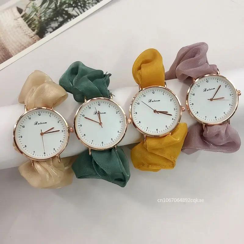 Creative Ribbon Digital Watch Fairy Elegant Personality Student Girl Ribbon Watch Without Clasp Bracelet Watch Clock Gift Reloj