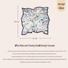 Shanghai Story Women's 100% Mulberry Silk Square Scarf