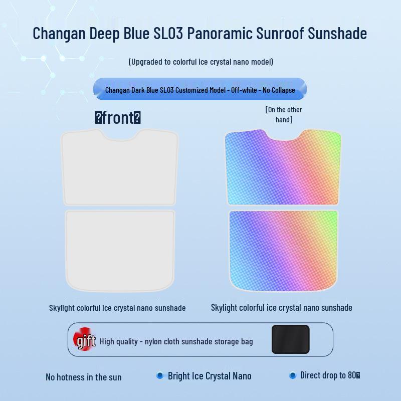 Changan Deepal SL03 Color-Changing Ice Crystal Sunroof Sunshade Sun Blocker