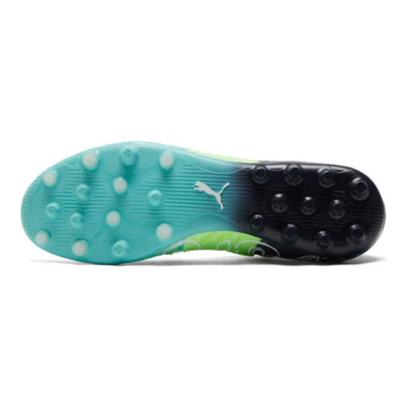 Puma Future Z 1.2 Punta Rotonda Lacci SG Terreno Morbido Erba Naturale Scarpe da Calcio Uomo Scarpe da Calcio Verde Blu 106479-03