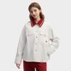 FILA CNY Ready To Take Off Spring Fashion Simple Classic Retro Casual Versatile Comfortable Loose Fit Polo Jacket Women jackets F11W619710FGY
