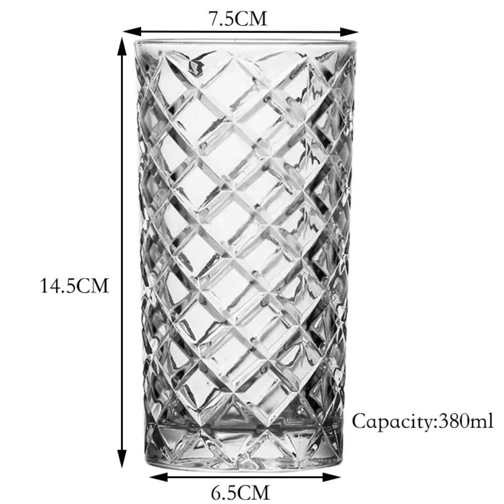 Lead Free Creative Glass Crystal Highball Glass Barware Collins Tumbler Drinking Glasses For Water, Juice, Beer, And Cocktail