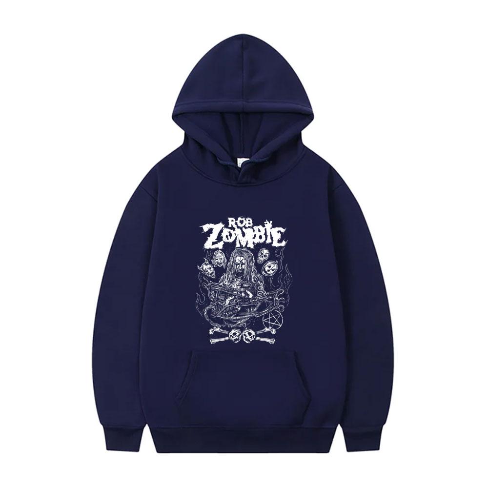 Rob Zombie Hellbilly Deluxe Dragula Print Hoodie Men Women Gothic Oversized Hooded Sweatshirt Rock Metal Music Pullover Hoodies