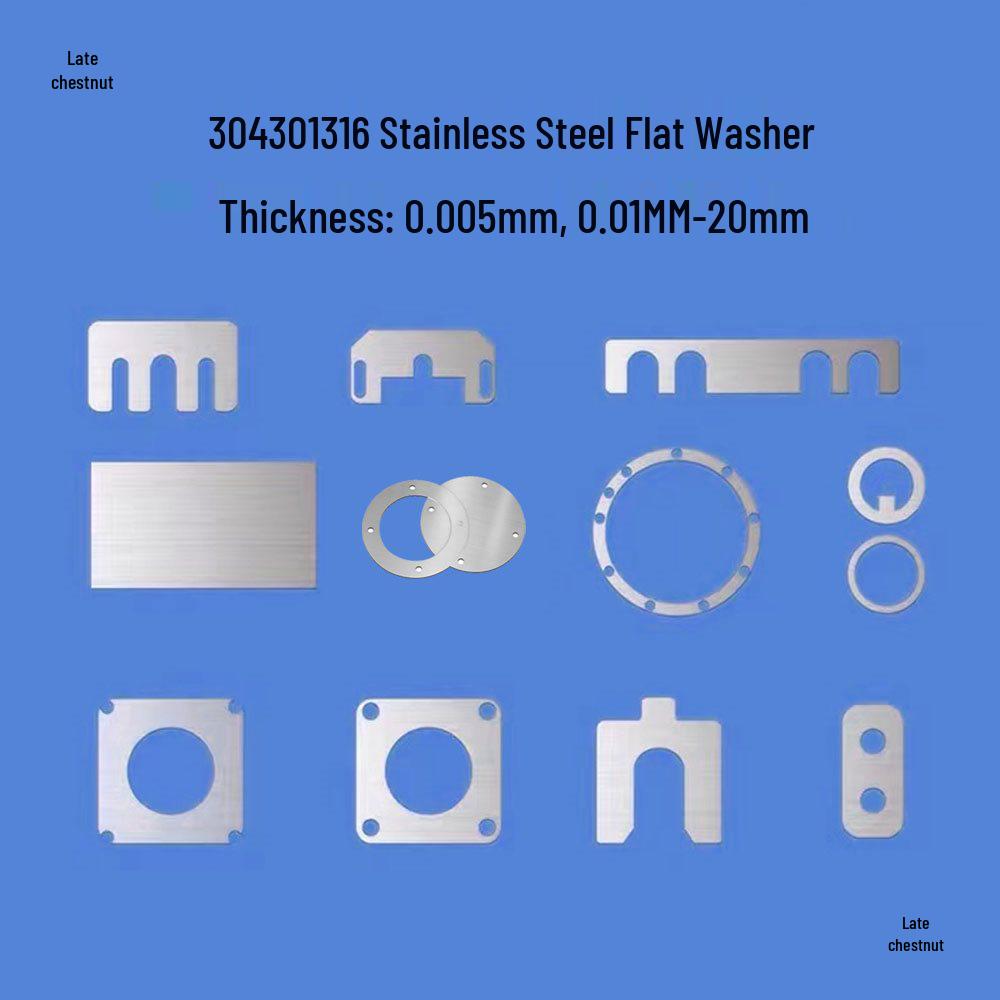 304 Stainless Steel Custom Flat Gasket Washer with 0.005-3mm Gap