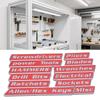 12pcs Magnetic Toolbox Labels Reusable 3D Printed Toolbox Drawer   for Steel Tool Boxes Cart Drawers Cabinets