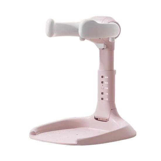 

Baby Shower Stand Portable Foldable Adjustable Baby Bath Seat with Anti-Slip Base Lightweight Toddler Bath Support Seat розовый