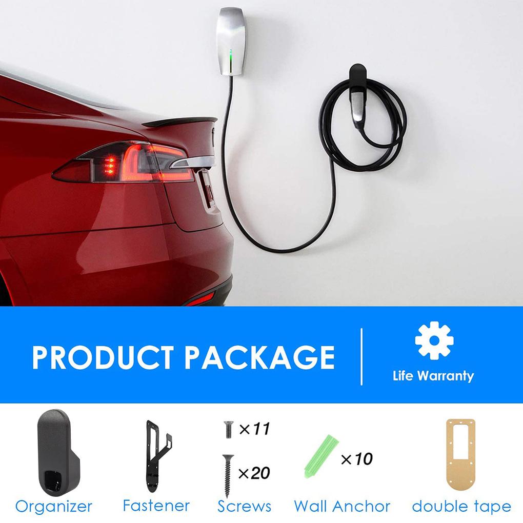 Charging Cable Wall Holder Car Wall Mounted Organizer Replacement for Model 3/S/Y/X 2021