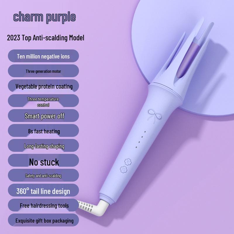 

Полностью автоматическая 28-мм плойка с защитой от ожогов и отрицательными ионами для женщин