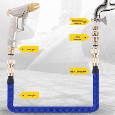 Einziehbare Gartenschlauch & Hochdruck-Wasserdüse Set für Reinigungs- und Autowaschaufgaben