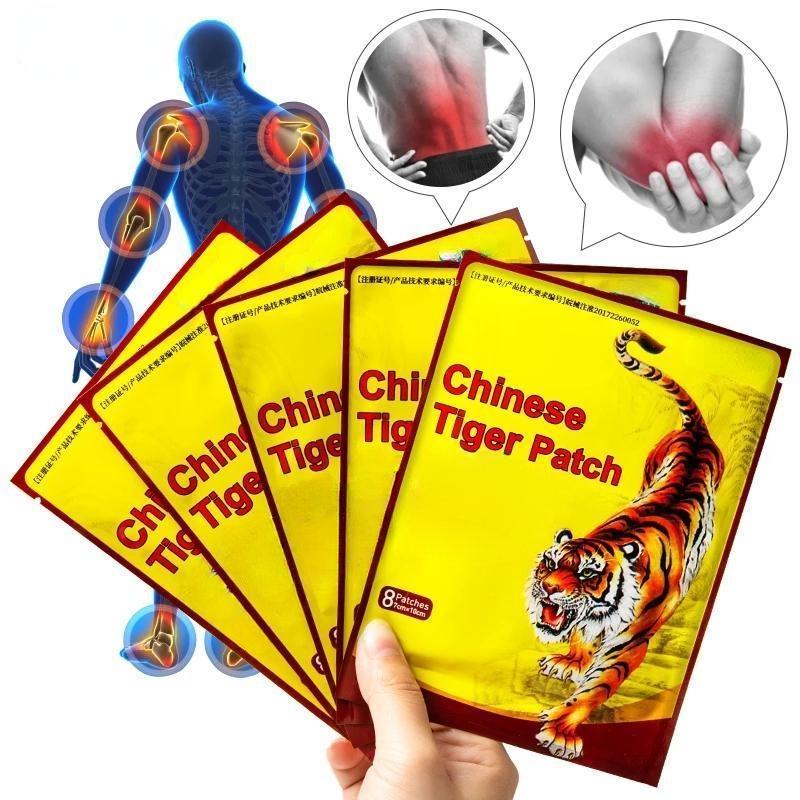 8/16/24/32/40/48 ks Čínský tygr náplast na úlevu od bolesti ramene, krku, zad kolenního kloubu, úleva od bolesti svalů, zdravotní péče
