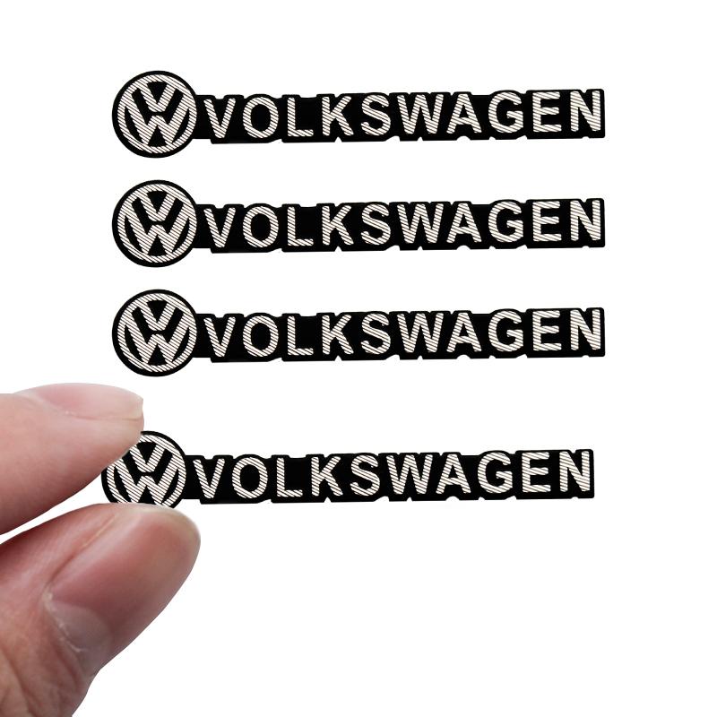 F1Car Audio Decorate For Volkswagen Tiguan Passat B6 Jetta Touran VW Golf Polo 3D Aluminum Emblem Badge Stickers Decal Accessories