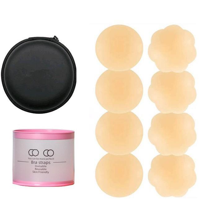 Liquid Silicone Seamless Waterproof Ultra-Thin Flower-Shaped Nipple Covers