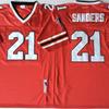 Rugby Jersey Atlanta Falcons Hall Of Fame 21 Retro Limited Edition Cotton Sports Uniform Men Women