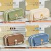 Canvas Pencil Case For Girls With Large Capacity And Simple Design For School And Stationery Storage