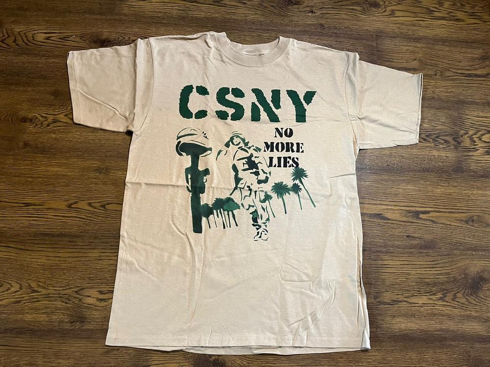 New Crosby Stills Nash And Young No More Lies Shirt White S-5XL LL340 Unisex T-Shirt S