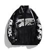 Source men's leather jacket American embroidered stand-up collar jacket men's and women's leather jacket jacket men's
