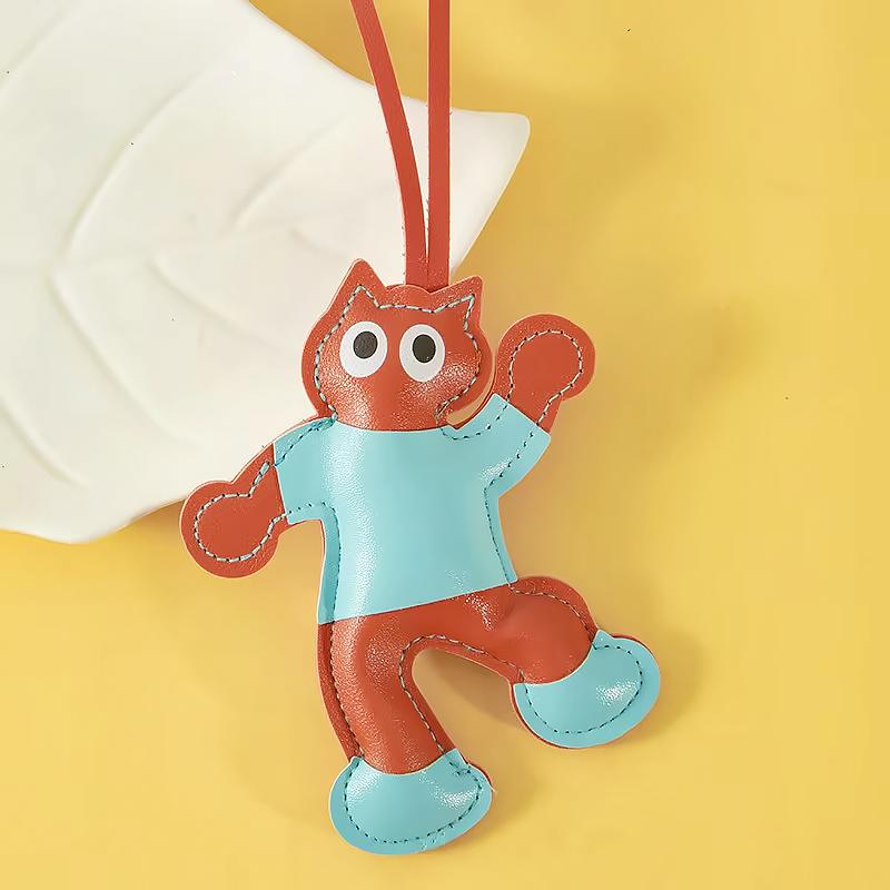 1PC Cartoon Shape Gift Bag Charm Bag Accessories Keychains Funny Ornament Mobile Phone Pendants Bag Pendants Cute Multicolor