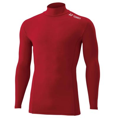 High Neck Long Sleeve Wine Red Size 2L T-Shirt, (037),