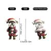 2D Labrador Advent Countdown Box Christmas Tree Decoration Acrylic Pendant Independent Station