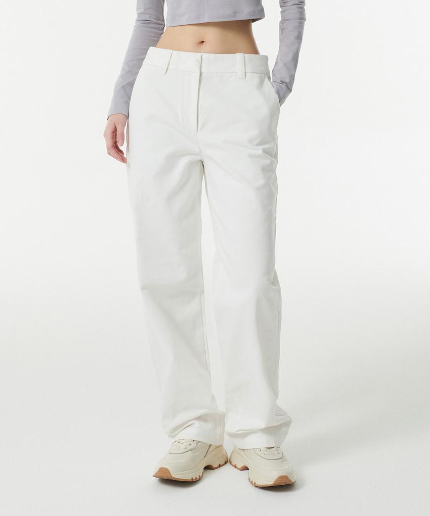MUSINSA STANDARD WOMAN Women'S Heavyweight Cp Regular Fit Chino Pants [White]