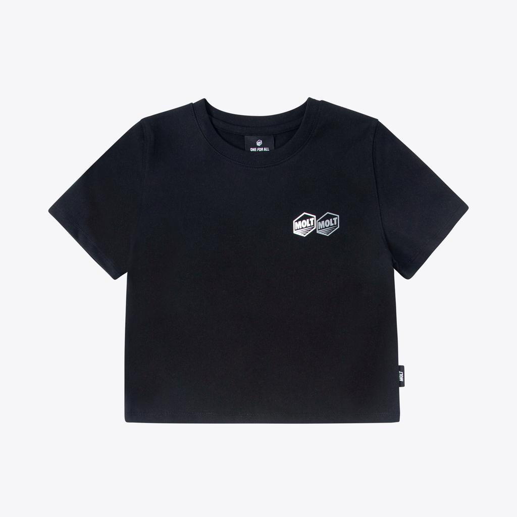 Molteu Signature Twin Logo Crop Top (Black)