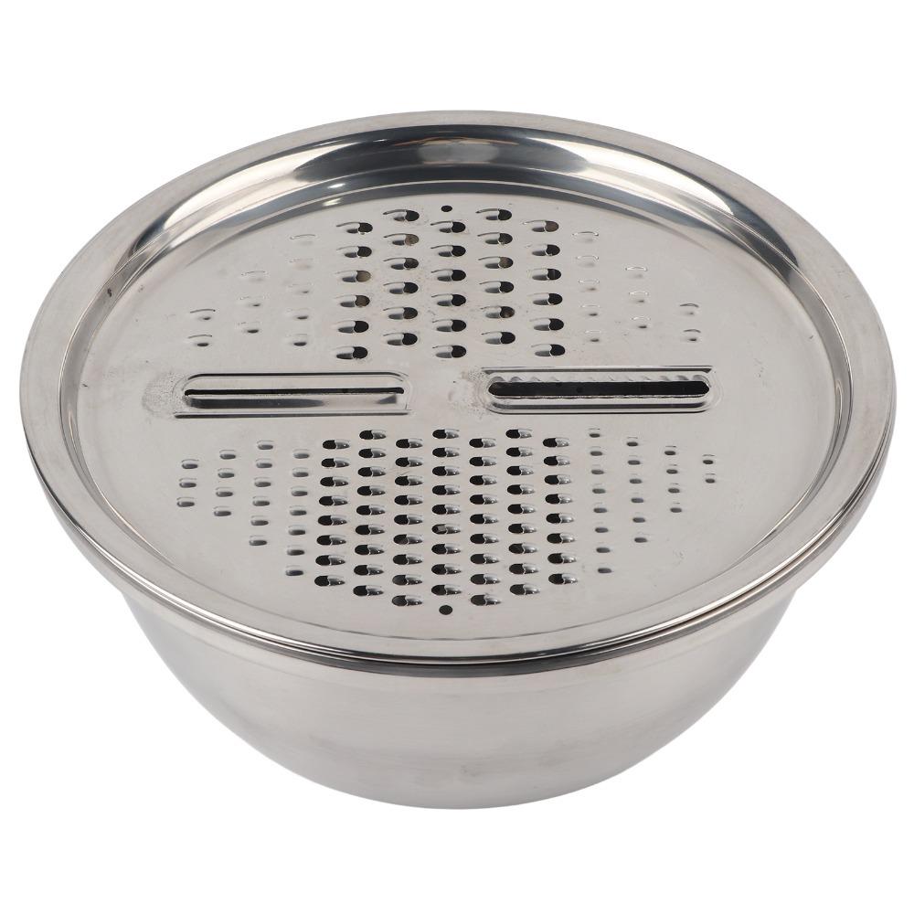 3Pcs Three-in-one Grater Bowl Multifunctional Washing Basin Easy To Clean Drain Basket Draining
