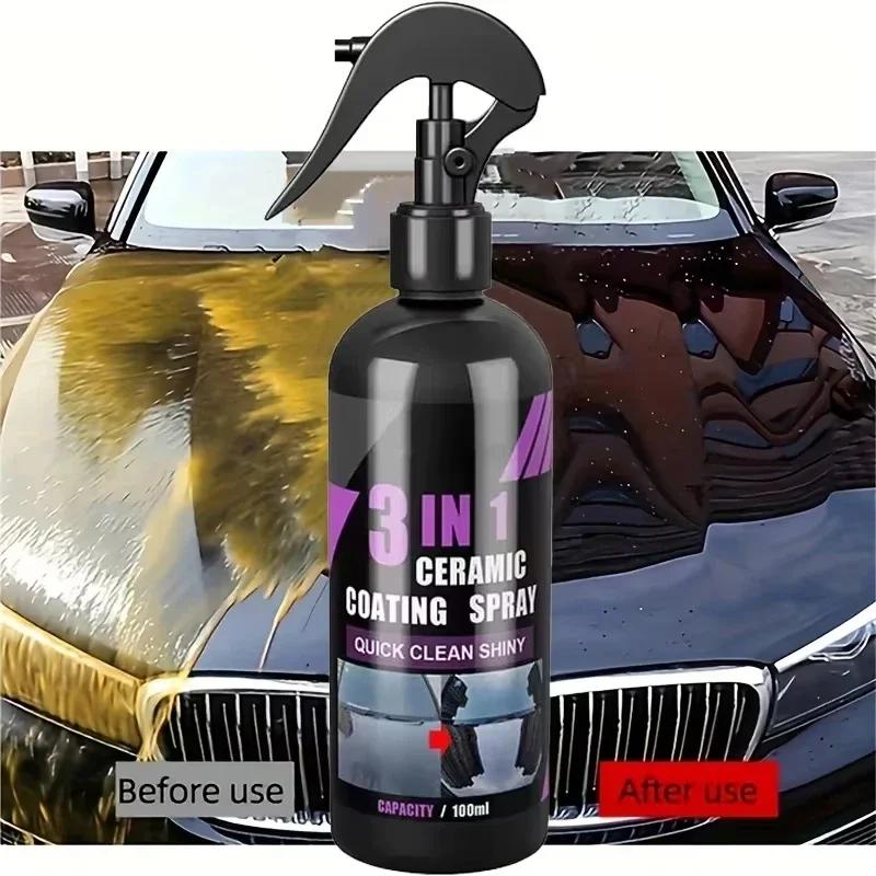 Ceramic Coating Spray for Car Automobile ceramic coating spray rapid repair coating 3-in-1 car quick cleaner Accessories