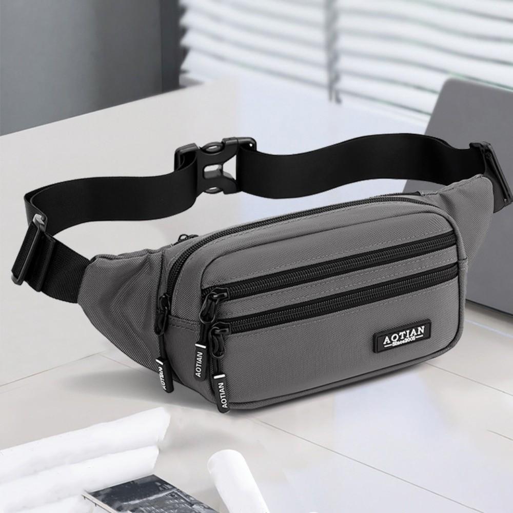 Large Capacity Sports Phone Bag Multi-function Men Chest Bag Running Waist Bags  Outdoor Riding