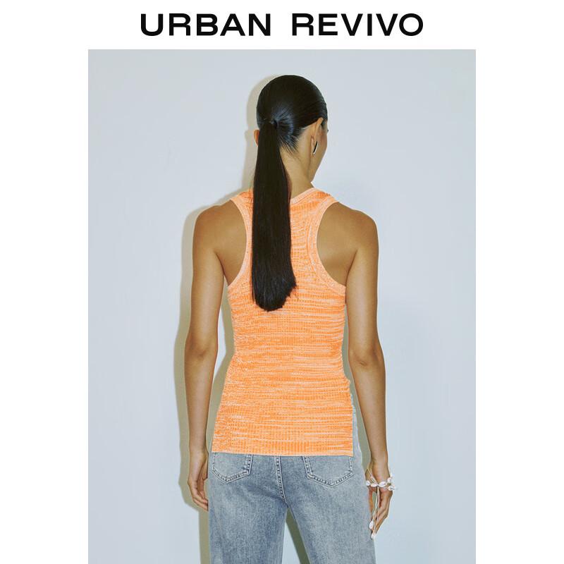 UR 2025 Damen Casual Ärmellos Rundhals Stricktop