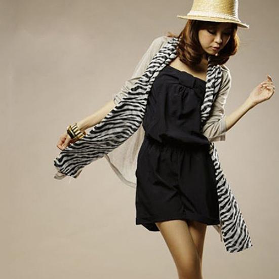 Women Fashion Long Leopard Shawl Scarf Wrap Lady Chiffon Wrap Stole Gift