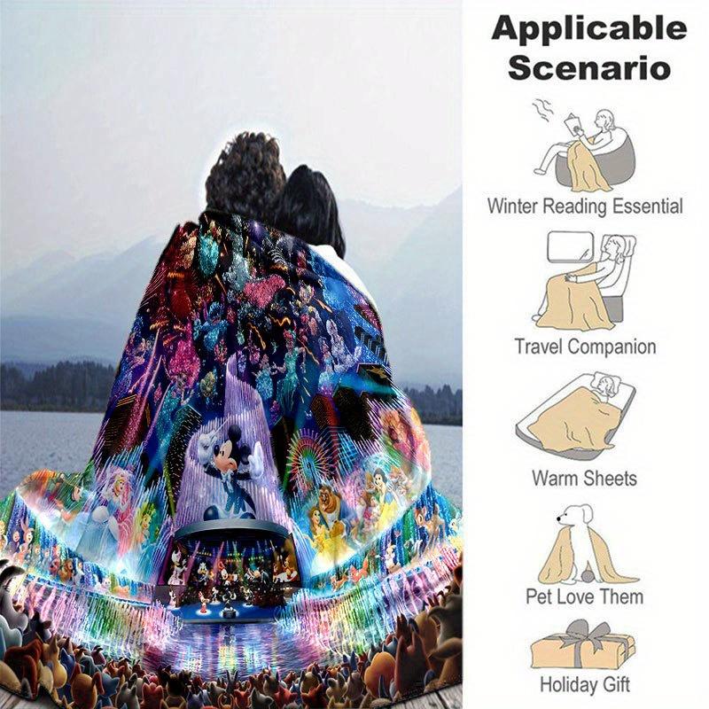 Mickey and Minnie Cartoon Blanket: Adorable, Warm, and Perfect for Home Decoration Living Room, Travel, and All Seasons