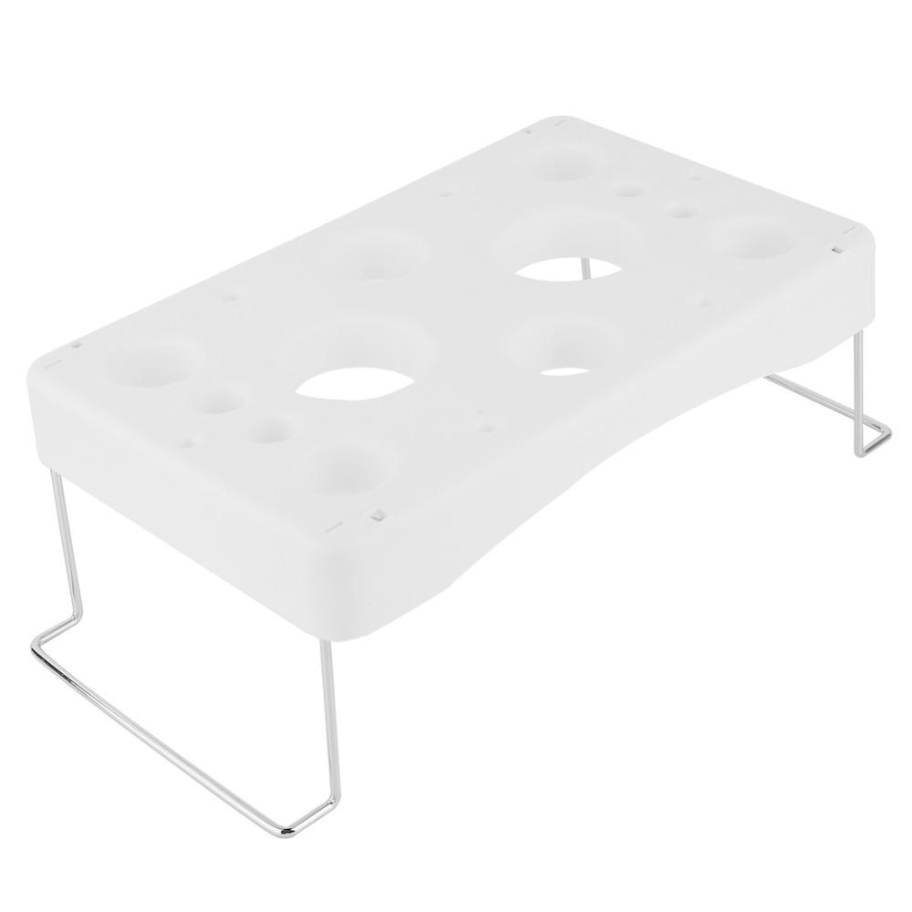 12 Holes Piping Bag Stand Stainless Steel Piping Bag Shelf Piping Bag Holder Kitchen Storage белый