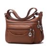 2019 Summer Soft Leather Crossbody Handbag for Middle-Aged Women