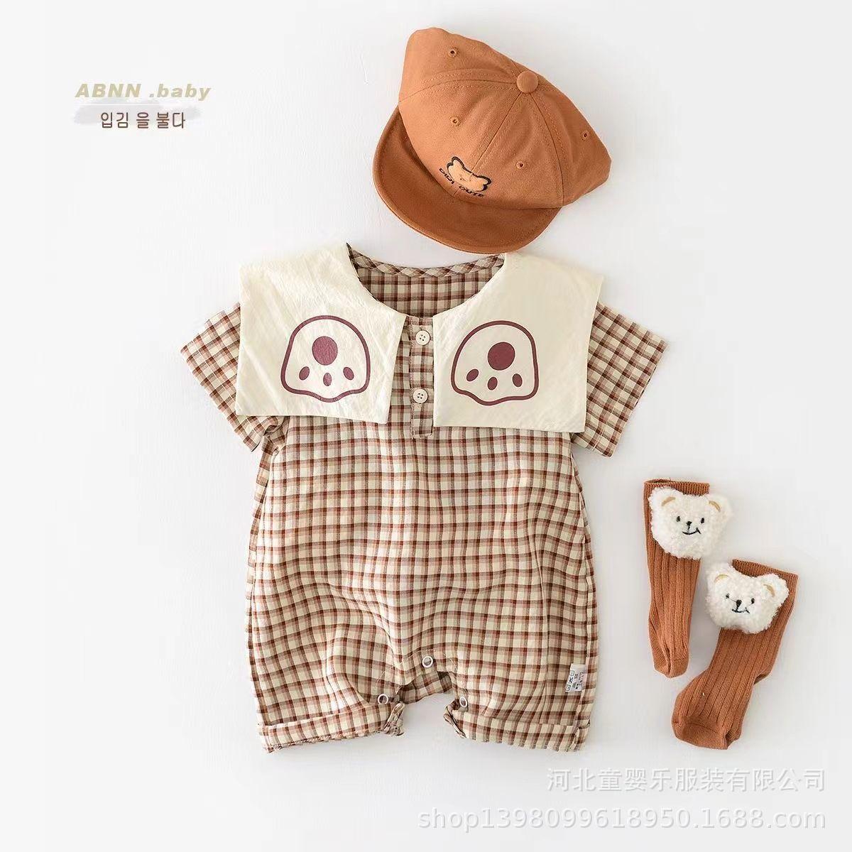 

Baby Summer Romper: Unisex Short Sleeve Climbing Suit 80cm