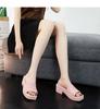 Women's Non-Slip Chunky Heel Slippers – Lightweight, Thick Sole, One-Strap Summer High Heels for Height Increase