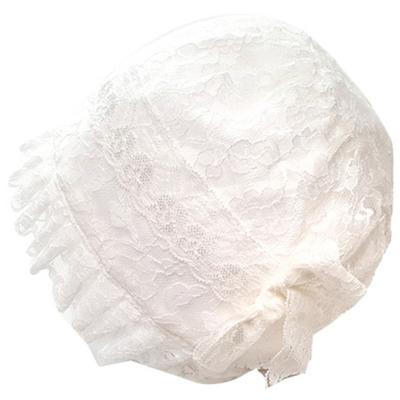 Space Child's Lace Bonnet, 19 X 18 Cm, White, Popular Baby Clothes In Korea