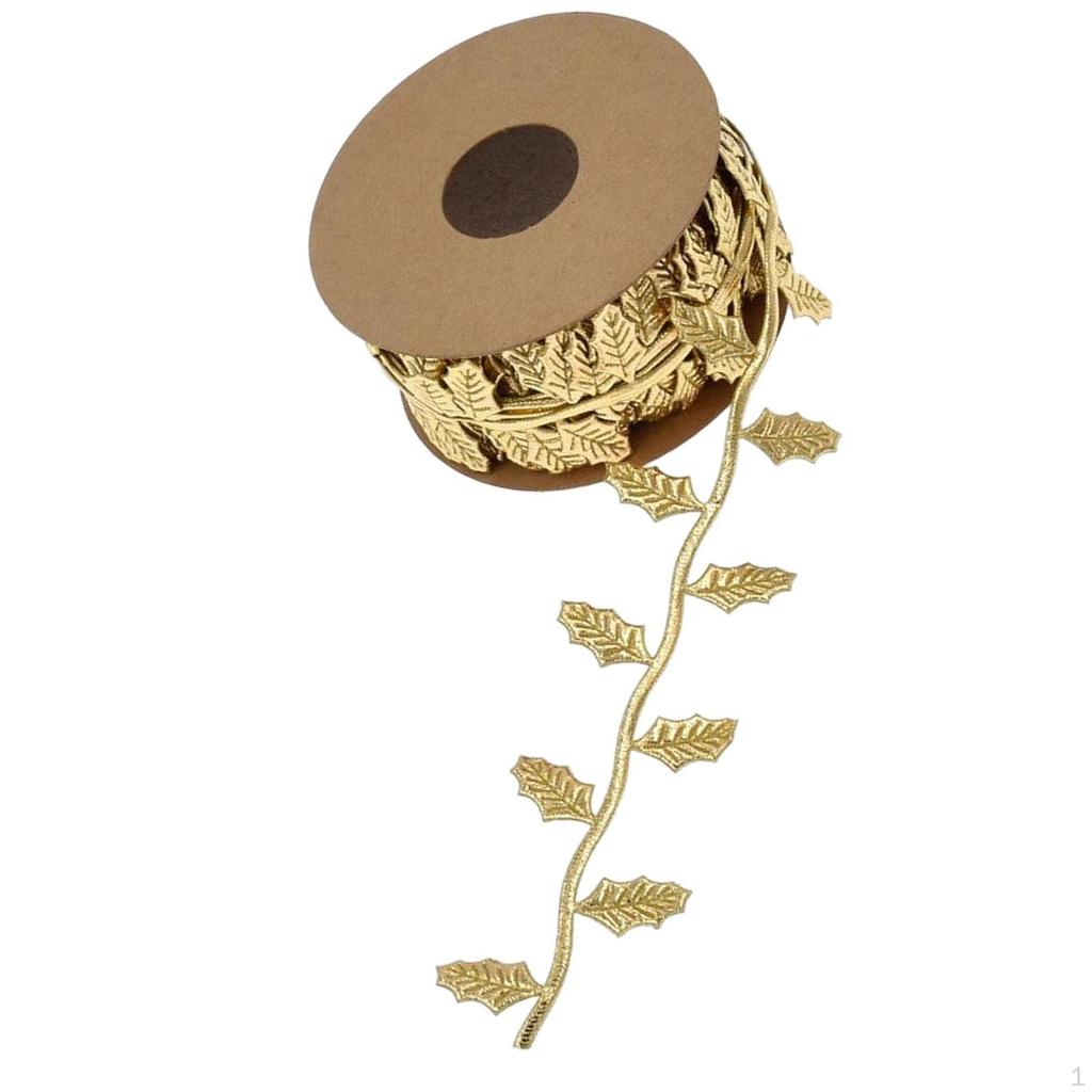 Buy 10M Artificial Leaf Ribbon for Gift Wrapping Tree Trim DIY Crafts ...
