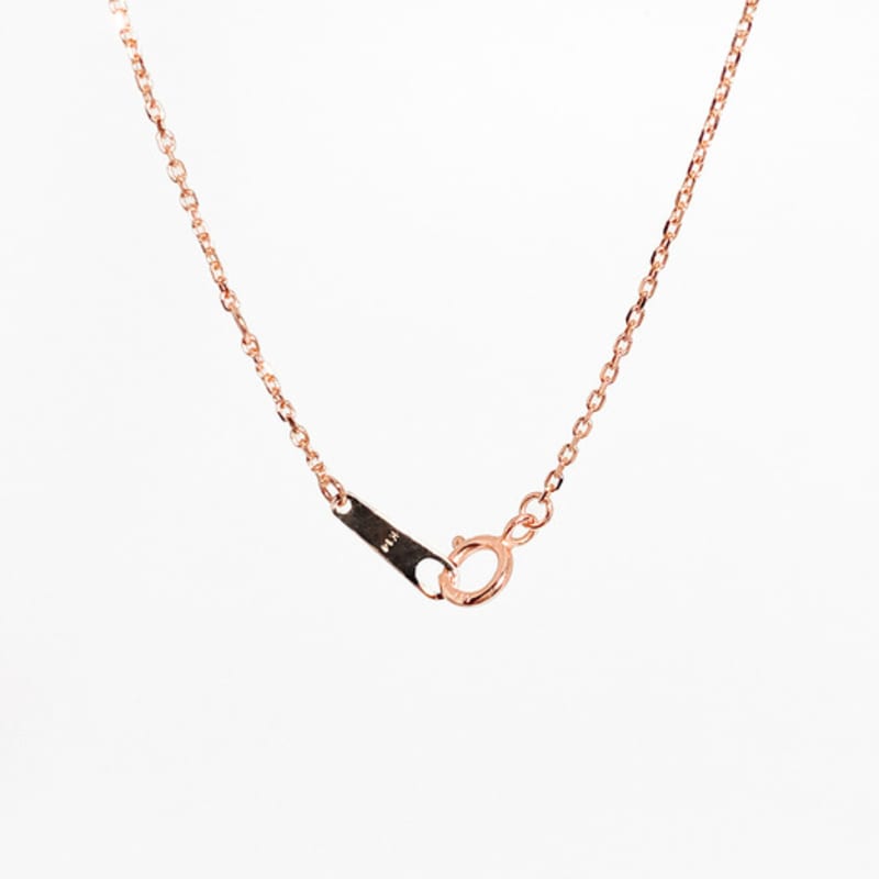 MAYBETOI 14k Frida Oval-Cut Baguette Twin Necklace