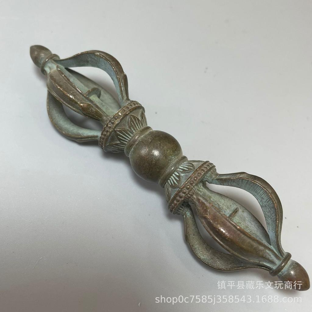 Tibetisch Nepalesische Dreiseitige Phurba Vajra-Zinke Dämonenbezwingender Stößel Feng Shui Ornament Hängende Dekoration