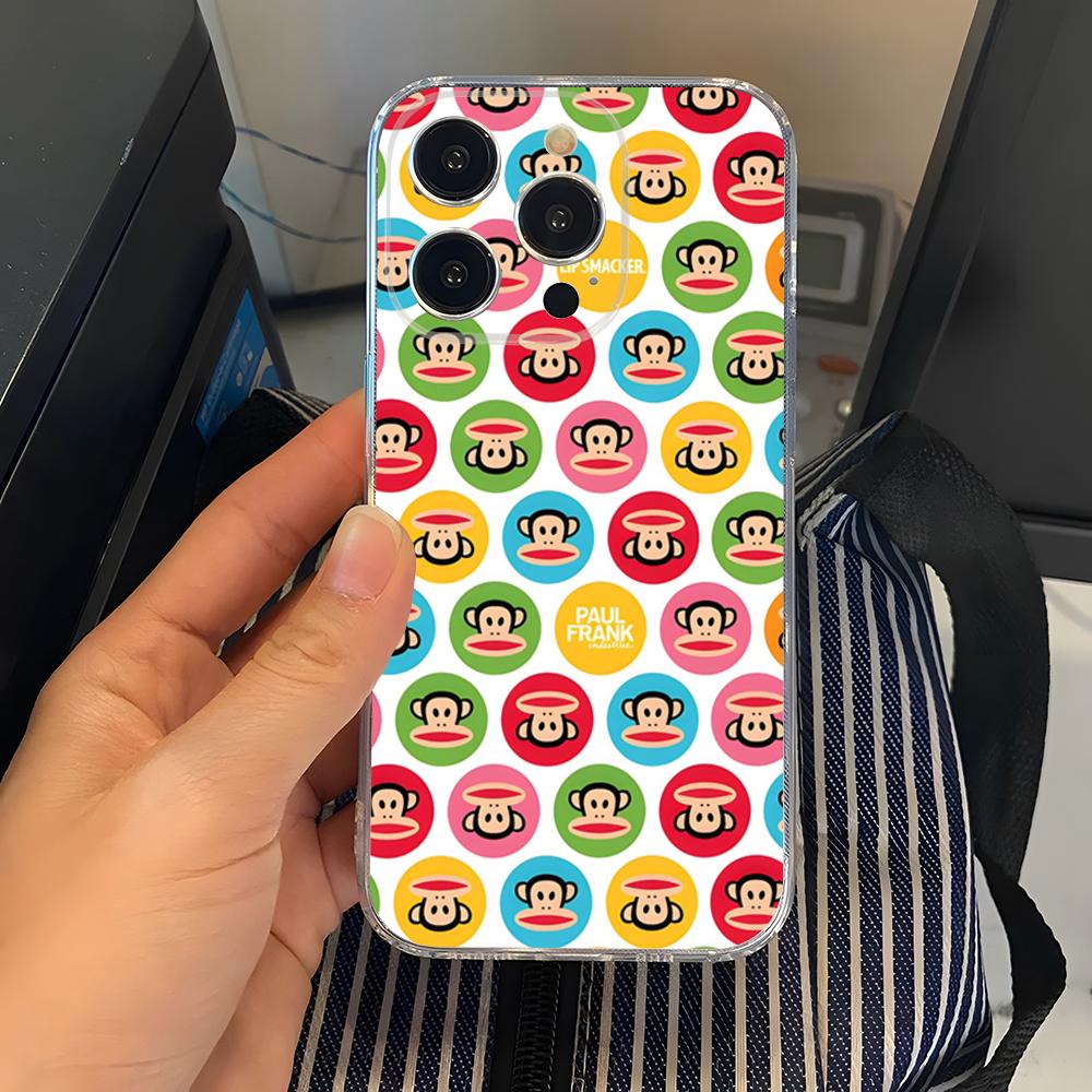 

Чехол для телефона P-Paul F-Frank Прозрачный Для Iphone 15 Plus 16 Pro Max 14 Pro 11 12 Pro 13 7 8 X XR XS SE Задняя крышка iPhone16ProMax
