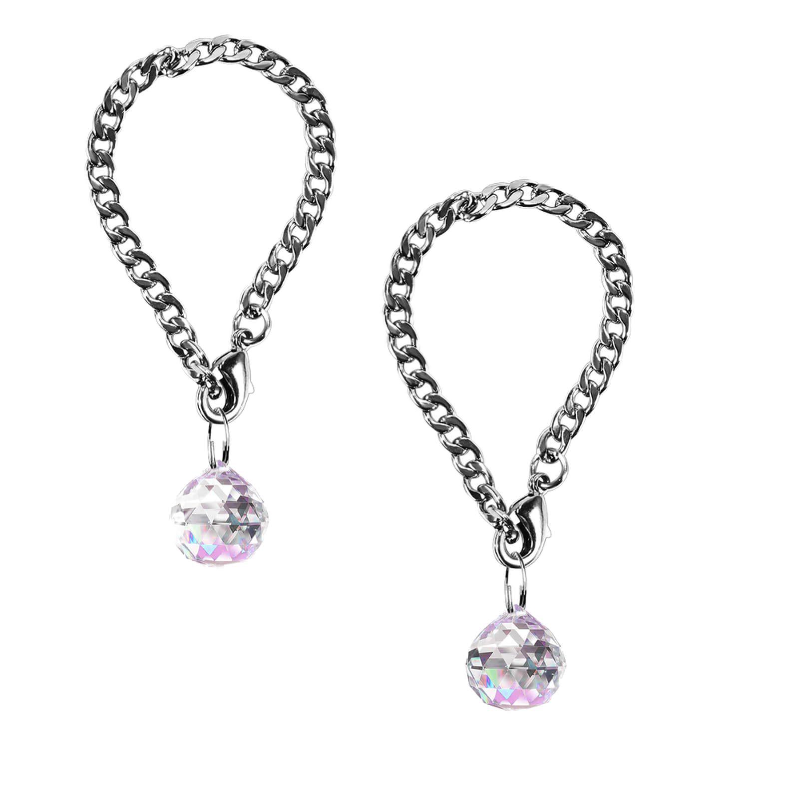 Crystal Ball Water Cup Pendant: Car Mirror, Keychain, Phone Chain Decoration