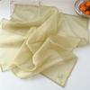 Transparent Cotton Linen Scarves Solid Color Square Handkerchief Pure Color Silk Scarf  Female