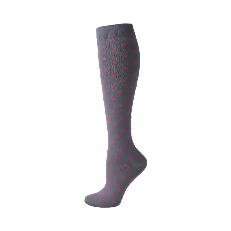 1Pair Snug Support Stockings For Compression Wear Cooling Running Cycling Pressure Soccer Adult Sock Korean Edition Network Pressure Socks