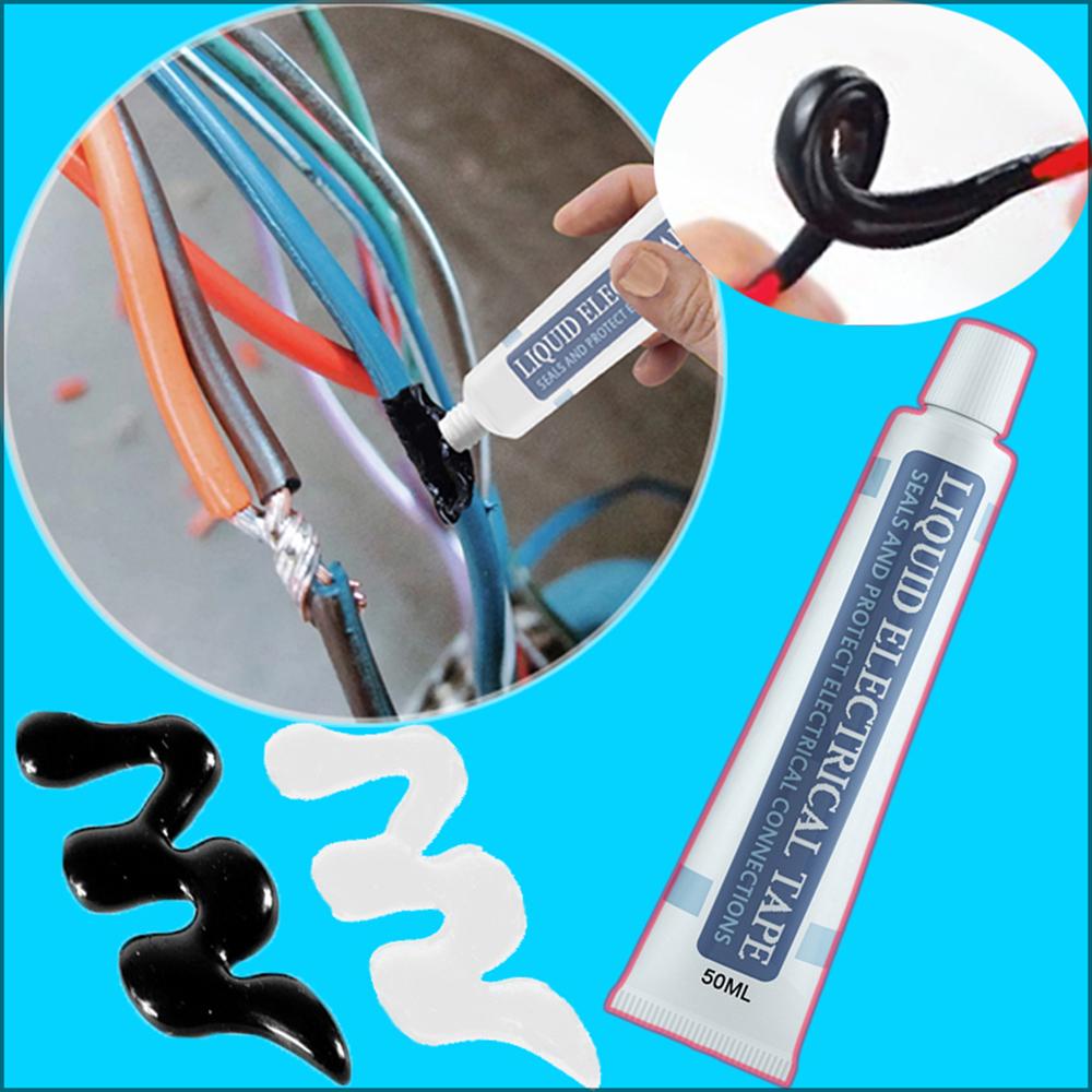 

Waterproof Liquid Insulation Tape for Electricity Liquid Electrical Tape Liquid Insulating Rubber Coat Glue Wire Cable Fix Coat