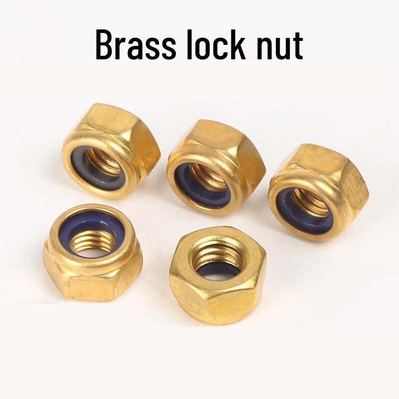 Brass Nickel-Plated Self-Locking Nuts